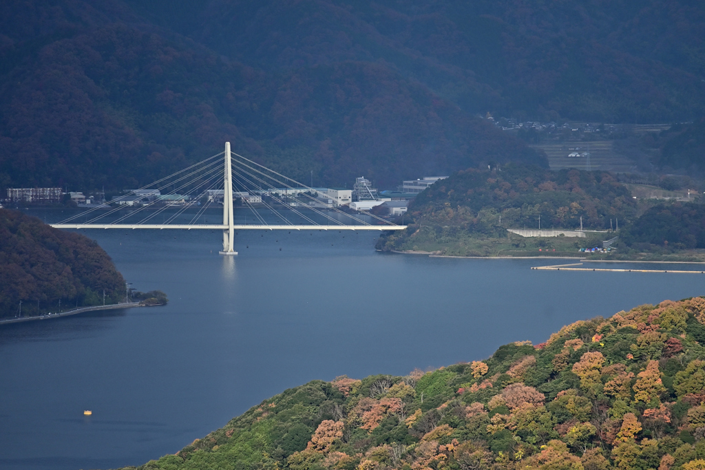 五老ケ岳から見たクレインブリッジ