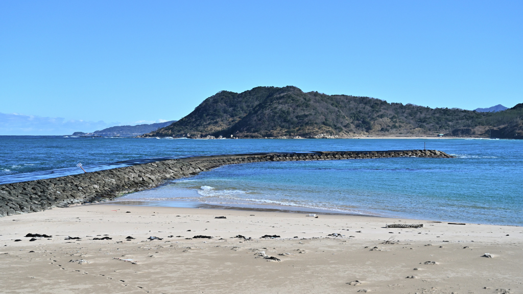 今日の海　突堤