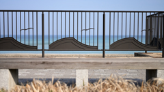 海辺のフェンス