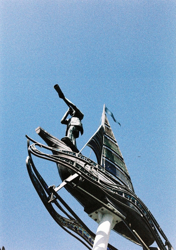 旅に出る少年