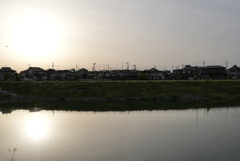 夕暮れの街並み