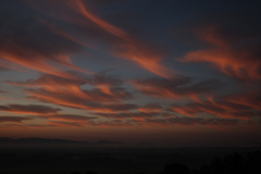 久しぶりに朝焼けた