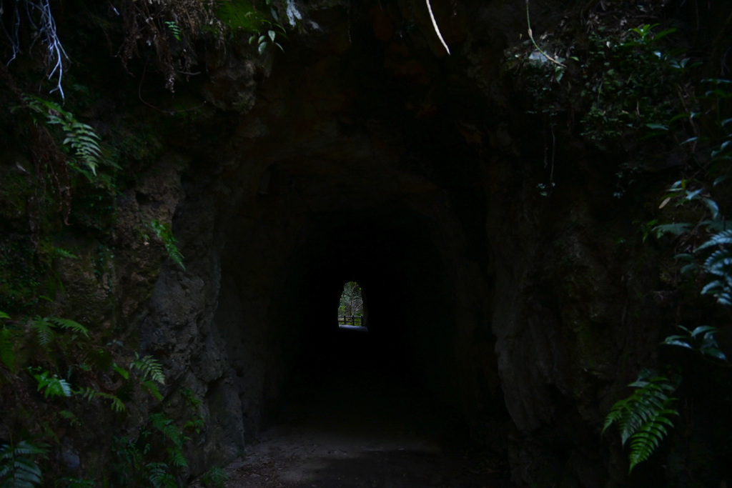 三之宮峡遊歩道 トンネル入口
