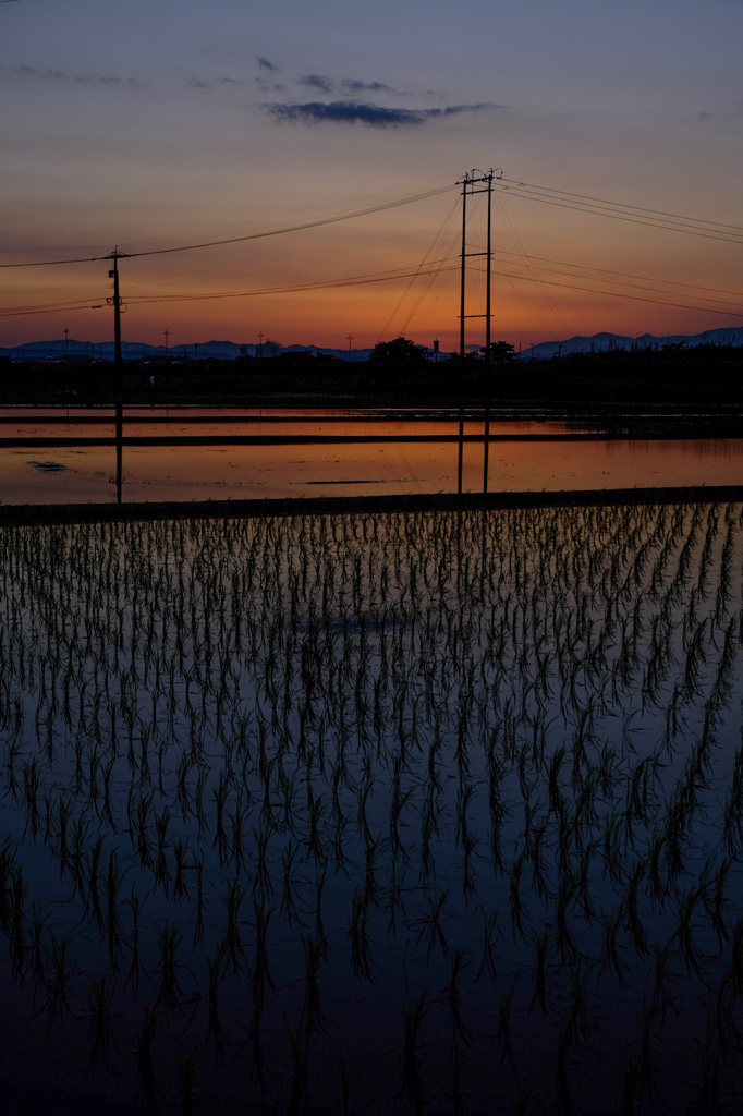 おらが町の夕暮れ