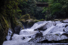 雨後の大河原峡