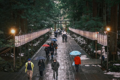 弥彦神社にて　新潟