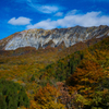 錦繍の山　朝