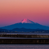 元旦の夕暮れ富士