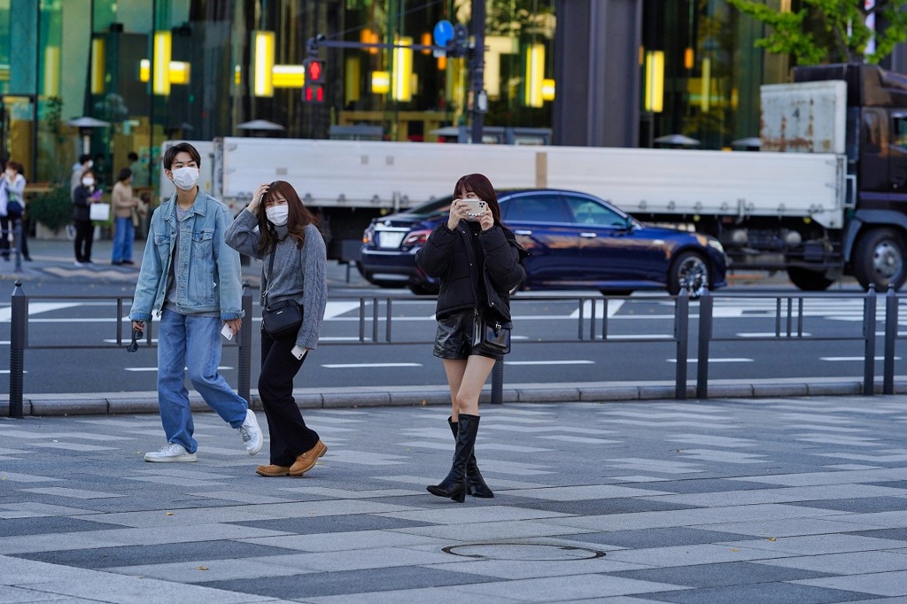 ane day in front of Tokyo Station