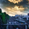 夕暮れ薄暮黄昏、まざまざと