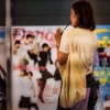地下鉄の駅で