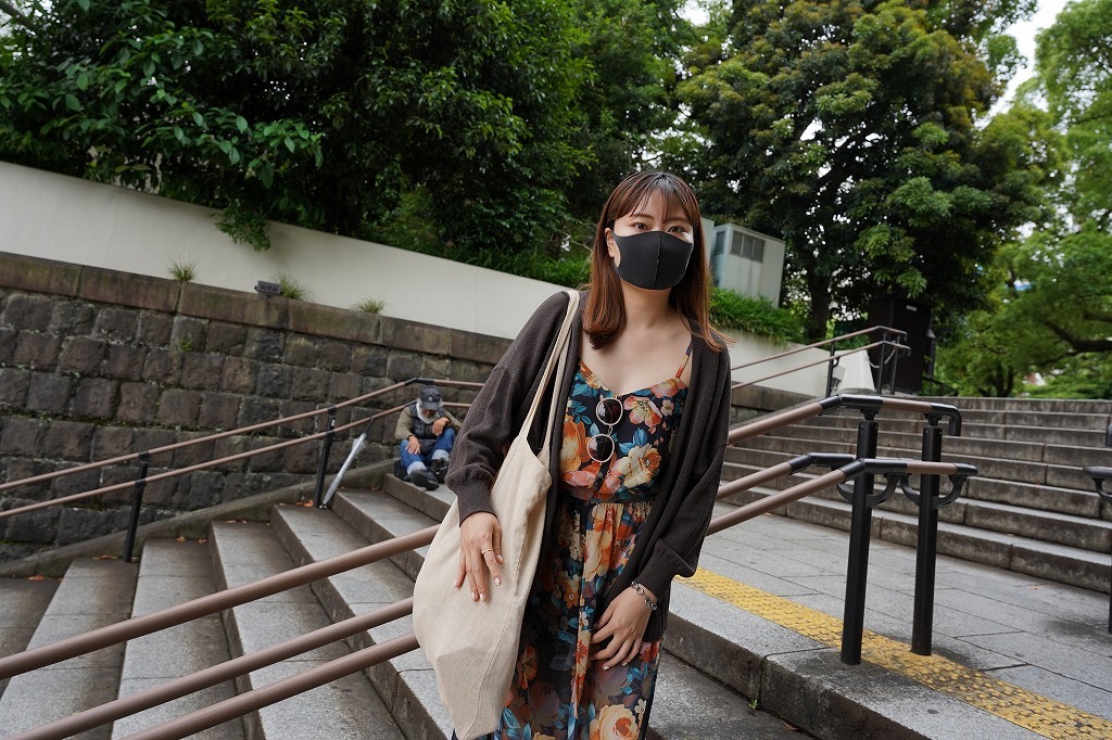 マスク美人、上野に現る