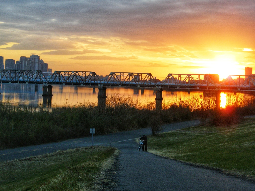 淀川夕景
