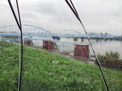 雨傘から見える景色