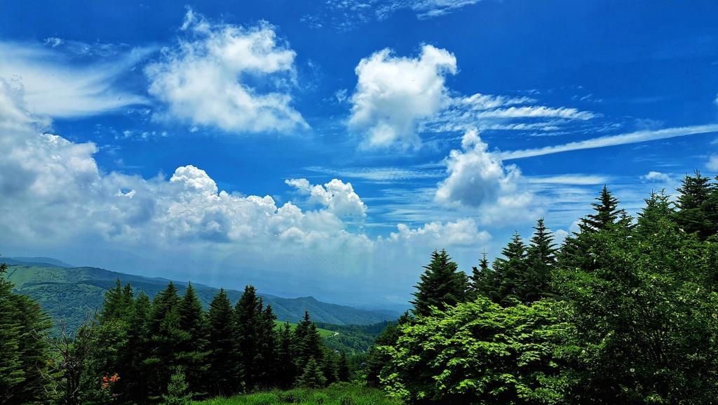 高原の夏空
