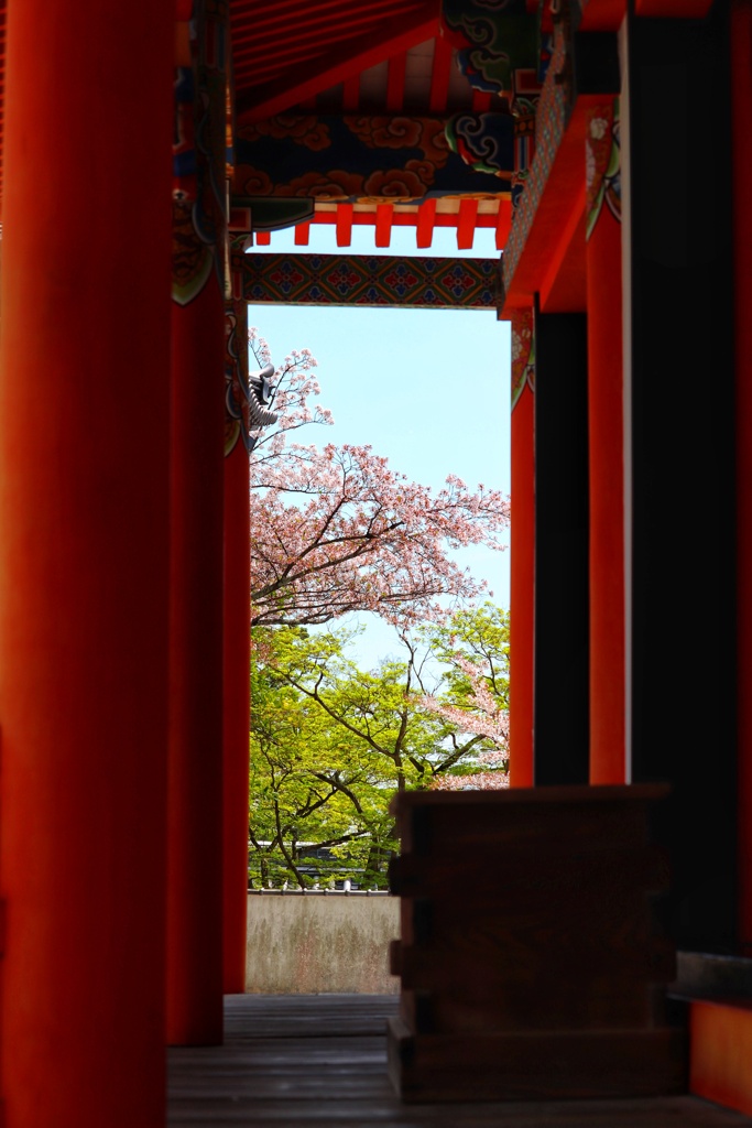 中山寺にて