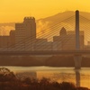 淀川朝景　城北大橋