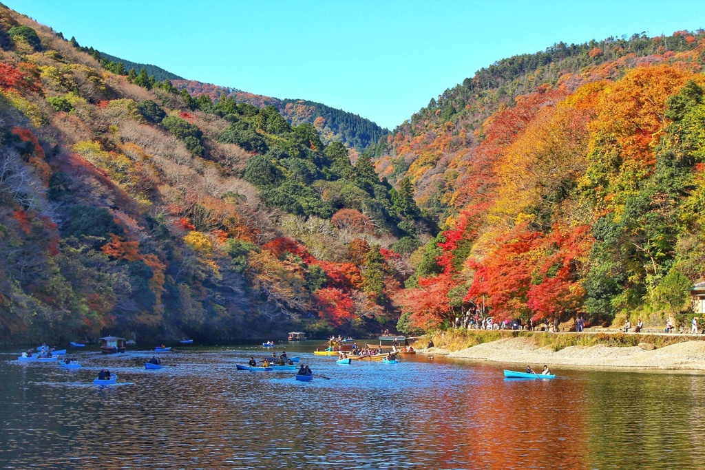 行楽の嵐山