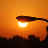 夕陽の照明