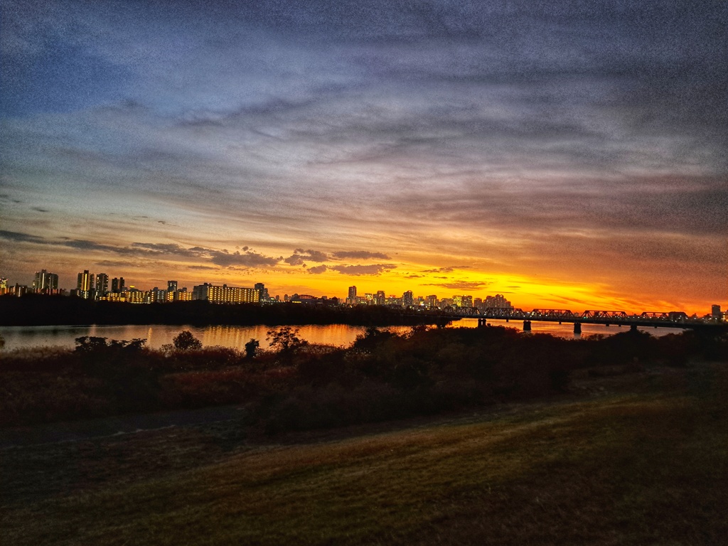 淀川夕景