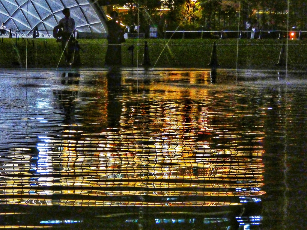 うめきた公園にて