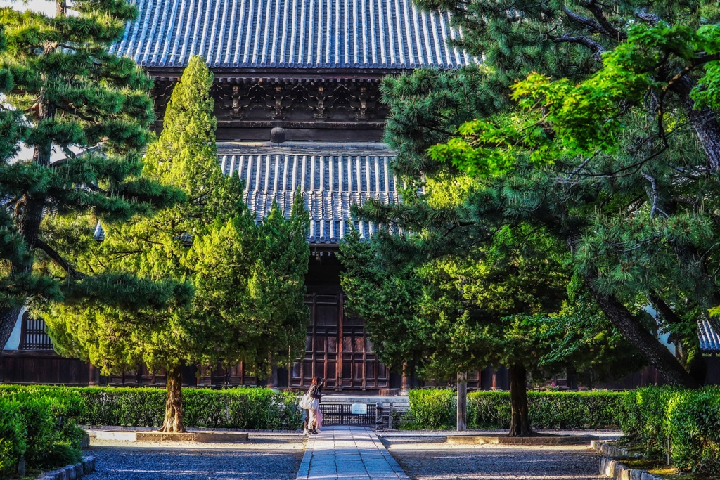 新緑の寺院
