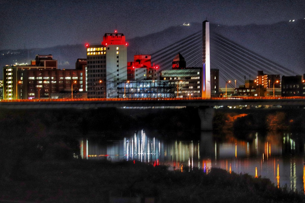 夜の城北大橋