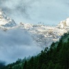 テッシュの町から見える山