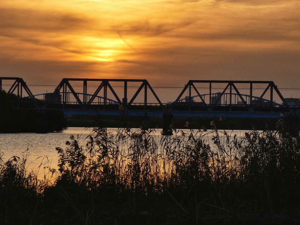 淀川夕景