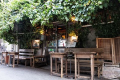 緑溢れるカフェ　（昼）