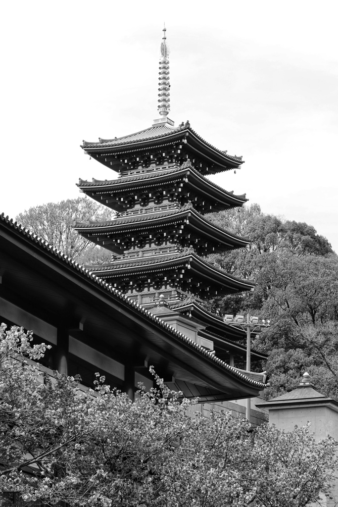 中山寺　五重塔