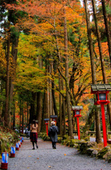 京都　貴船神社奥宮へ