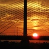 橋上の夕陽