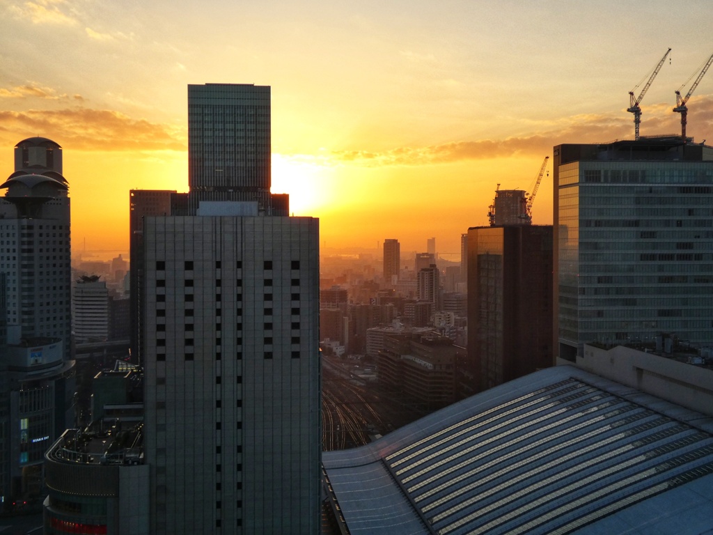 梅田の夕暮れ