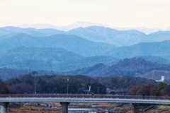 京都洛北の山並