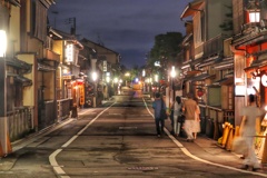 京都　祇園の夜