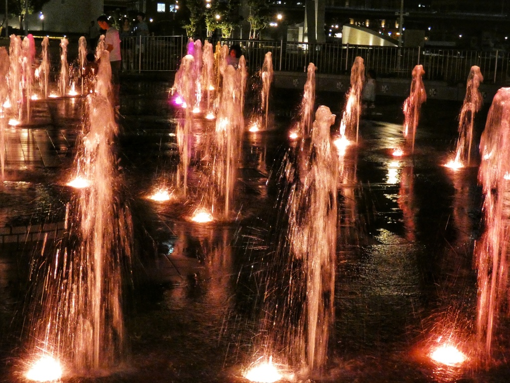 メリケンパークの噴水