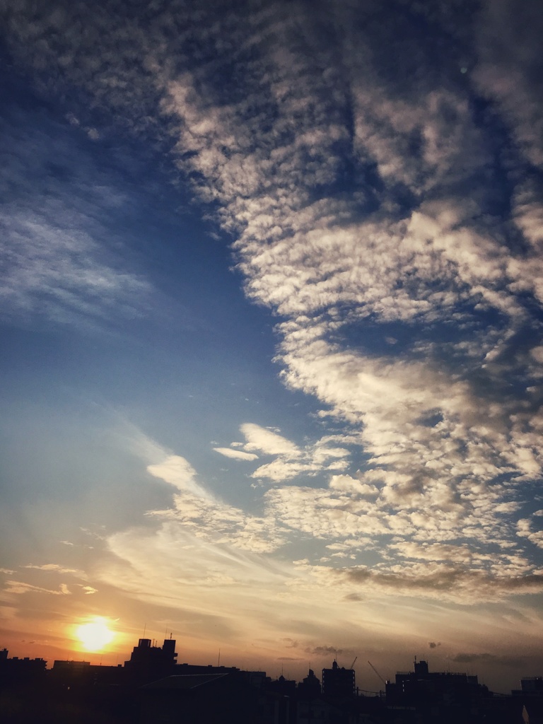 昨日（9月12日）の夕空