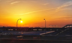 夕暮れの関空