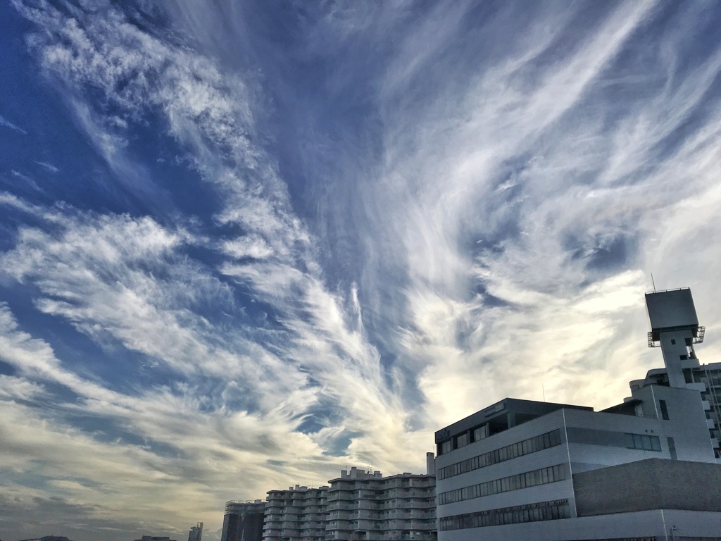 夕雲(淀川上空）