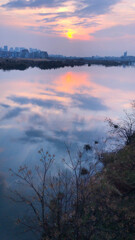淀川夕景