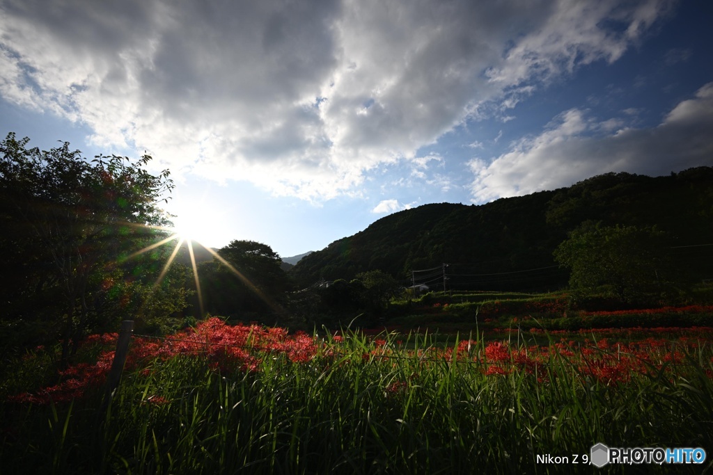 山村の夕方 2