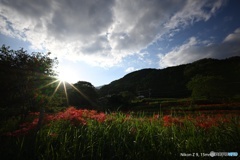 山村の夕方 2