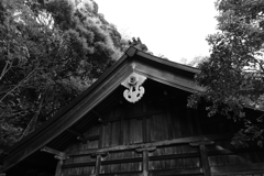 神明神社の破風