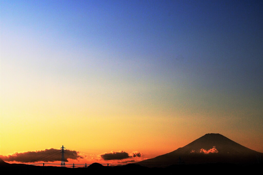 平塚からのMt. Fuji
