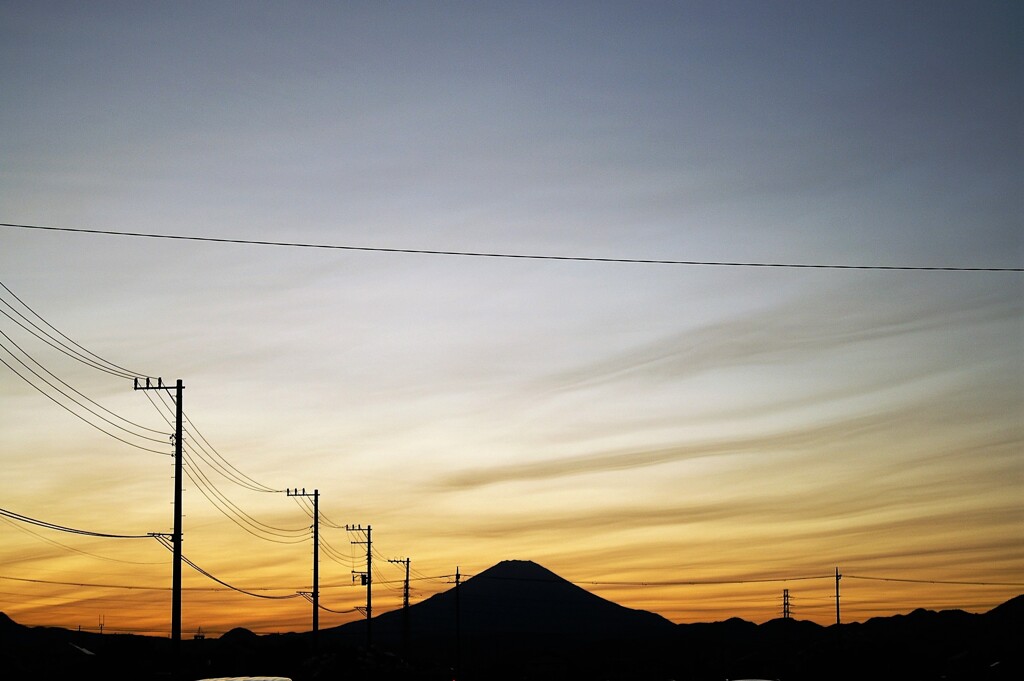 平塚からのMt. Fuji