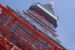 見上げて東京タワー
