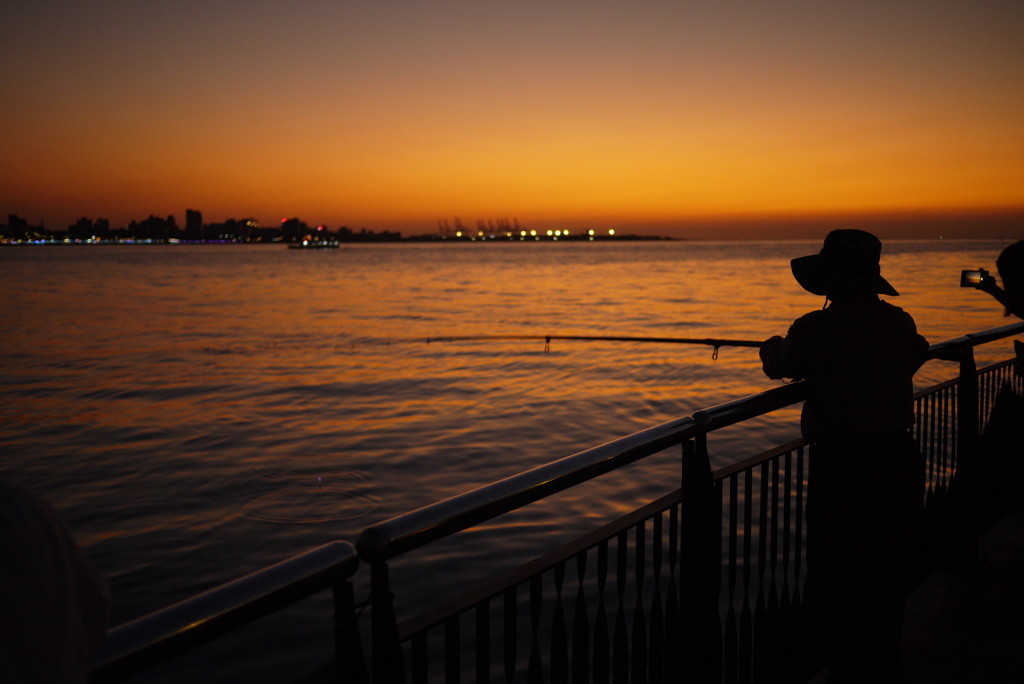 淡水の夕暮れ