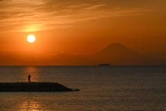 館山湾夕景(その2)