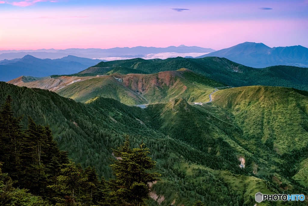長野県・夏の横手山山頂からの夜明け 2